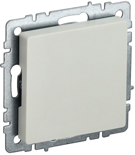 Заглушка без рамки IEK Brite МЗ10-БрКр бежевый картинка